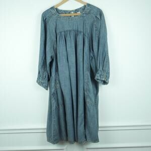 Uncle Frank Long Sleeve Denim Dress
